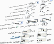 Autokosten online berechnen